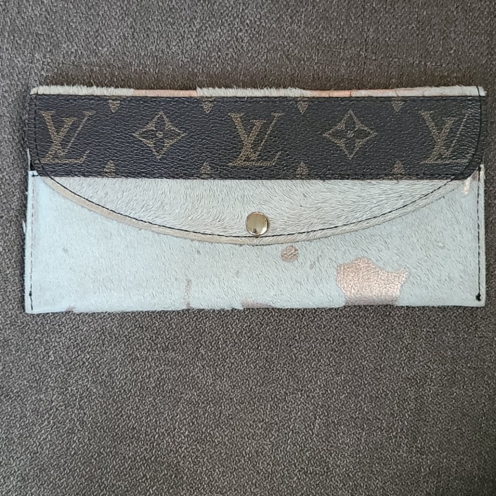 Cowhide Repurposed Wallet